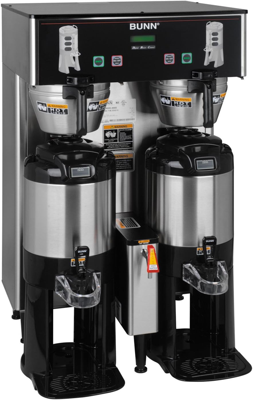 BUNN 34600.000599999999 Thermofresh 120/208V Brew wise Dbc Dual Coffeemaker, Black/Stainless