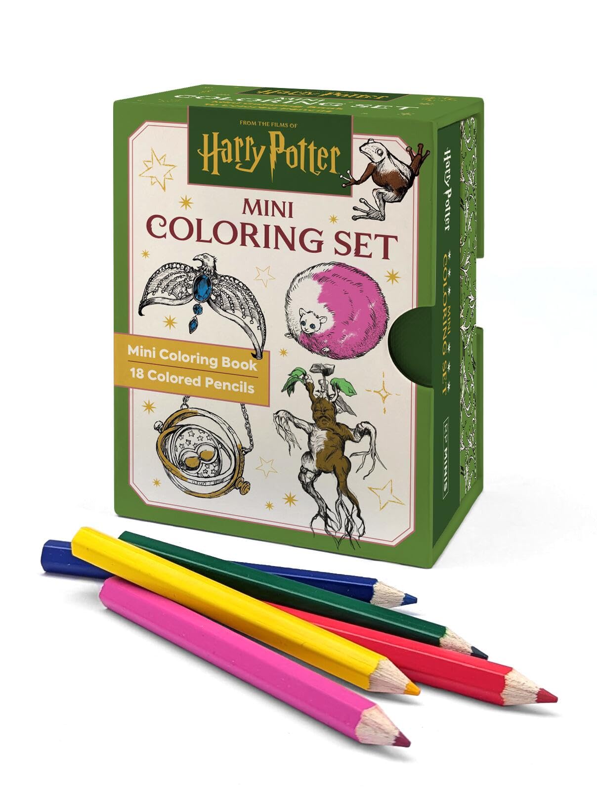 Harry Potter Mini Coloring Set: Includes Mini Coloring Book and 18 Colored Pencils