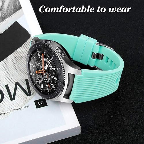 Miniatura 5 de HSWAI Compatible con Samsung Galaxy Watch de 1.81 pulgadas, Gear S3 Frontier, bandas de reloj clásicasGalaxy Watch 3 bandas de 1.772 pulgadas, 0.872