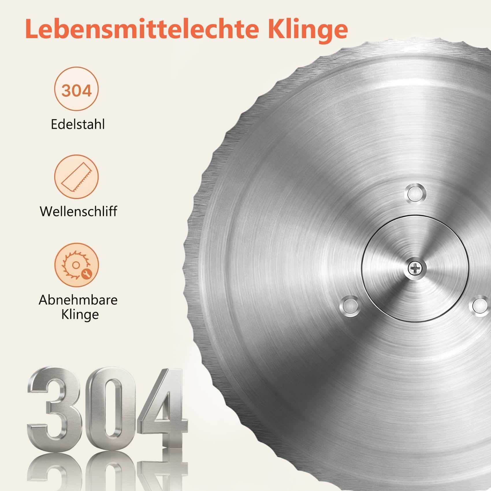 Manuelle Brotschneidemaschine mit Handkurbel | Scheibendicke stufenlos wählbar 1–20 mm | Edelstahlklinge mit Wellenschliff | Rutschfeste Saugnäpfe | Für Sauerteig, Roggen, Toast & Baguette
