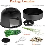 Lifewit Cat Litter Box, Litter Box with Faux Plant & Scoop, Cat Litter Box Enclosure in Living Room, Bedroom, Corner, Hidden Litter Box with Carbon Filter, Black