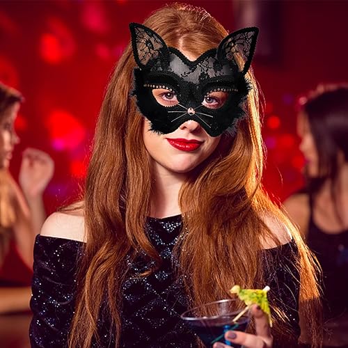 Miniatura 3 de Máscara de mascarada para mujeres, hombres, parejas, Halloween, cosplay, mariposa, diamantes de imitación, máscara de Mardi Gras