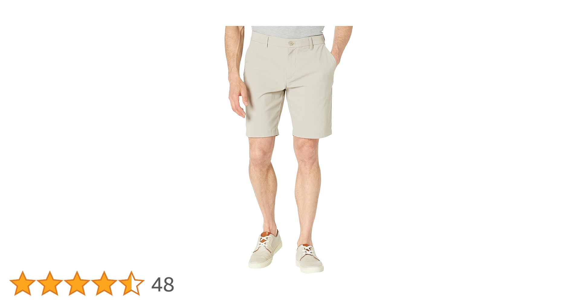 Tommy Hilfiger Men's Sport Tech Chino Shorts, Stone, 28