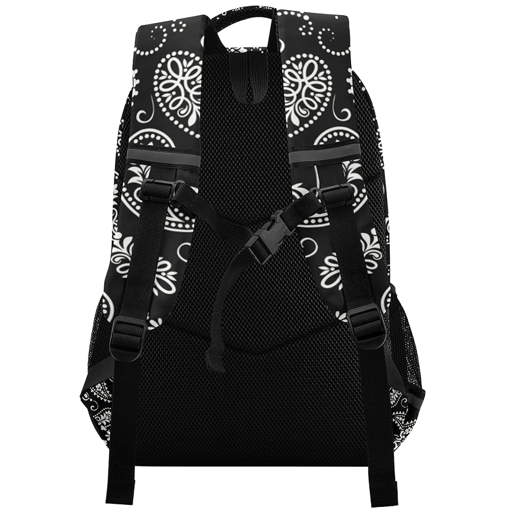 Amazon.com: ALAZA Ornament Paisley Bandana Print Black