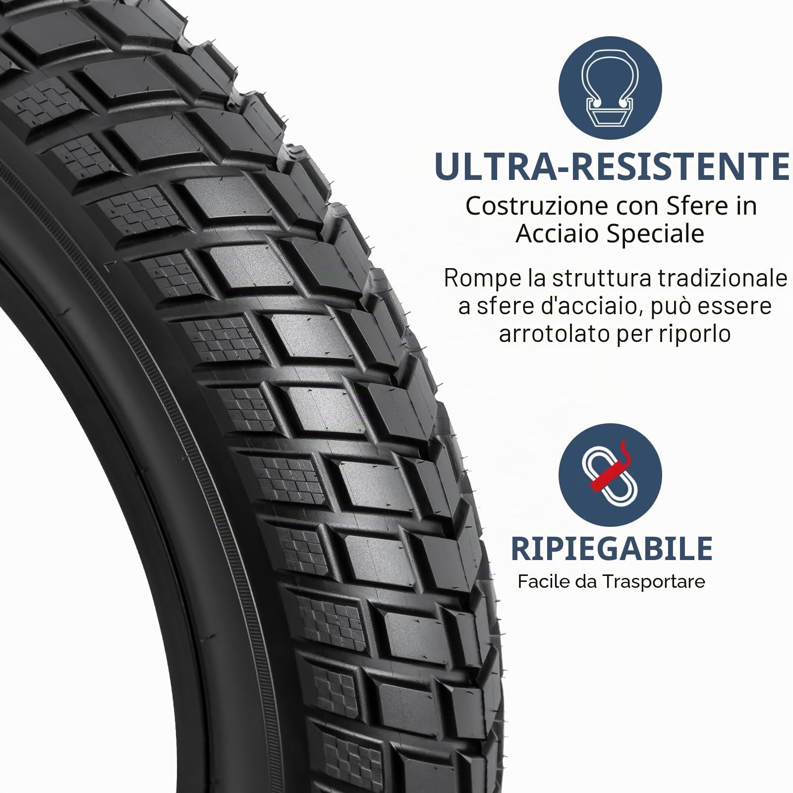YunSCM 2Pcs Pneumatici 26 Pollici Pieghevoli 26x4.0 ETRTO 98-559 e 26 Pollici Camera d'Aria AV32mm Compatibile Strada, Pneumatici per Bici Elettriche 26x4.0