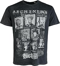 Arch Enemy Family Cards Men's T-Shirt Grey Band Merch, Bands