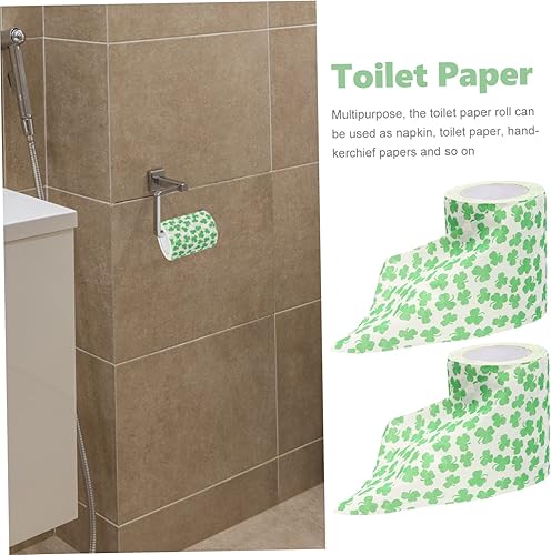 Miniatura 9 de KOMBIUDA 2 rollos de papel higiénico para papel higiénico de vidrio higiénico, papel higiénico, bandeja escalonada de Pascua, toallas de decoración