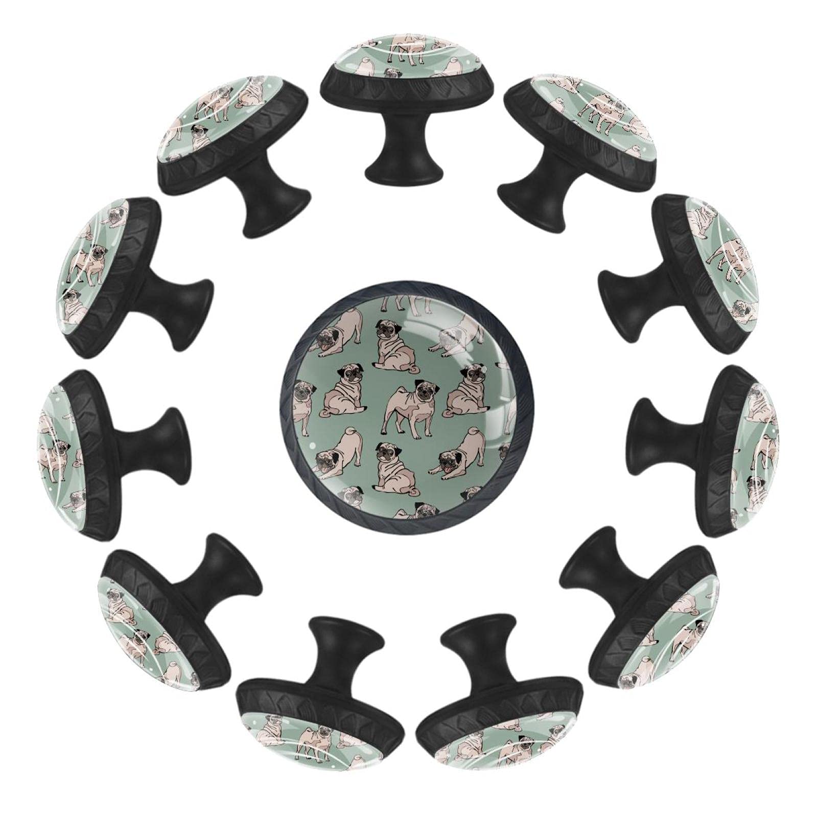 Boutons de tiroir ronds chiot 35 mm pour décorer une salle de jeux d'enfant