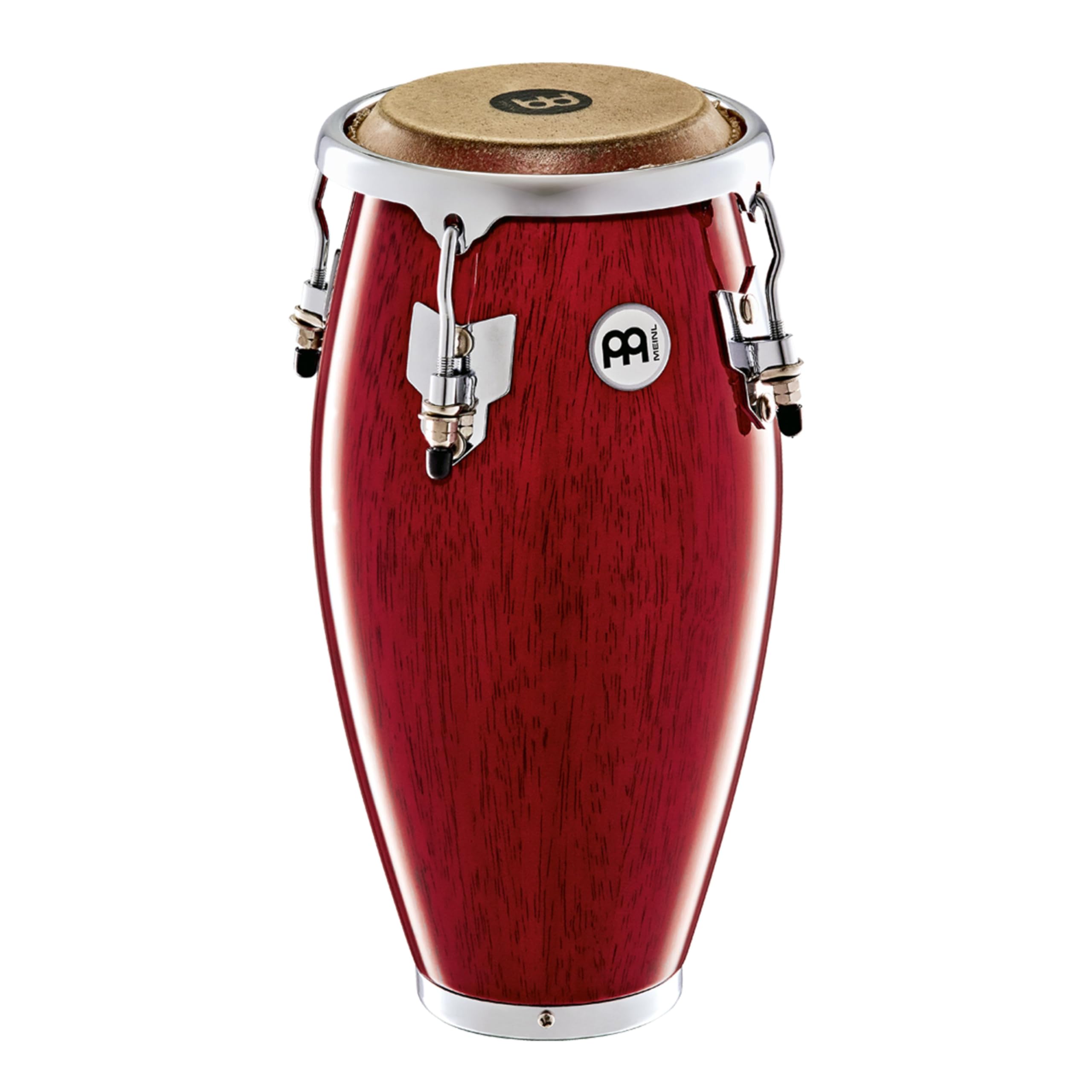 Meiin Percussion - Mini conga in legno di quercia, 11 cm, Colore vinaccia