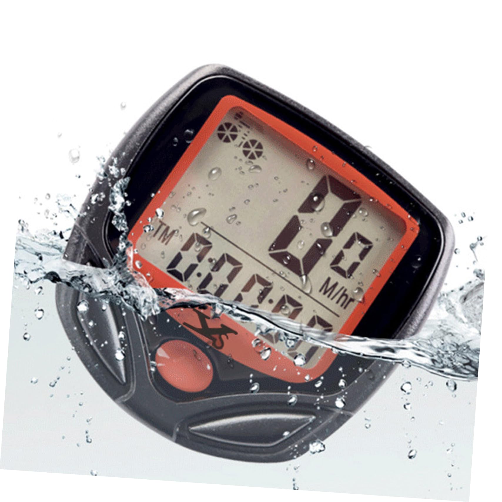 BESTonZON 2 Sets Multi Function Bike Speedometer Lightweight Design Easy Installation Backlight LCD Display for Day and Night Compatible with Bicycles