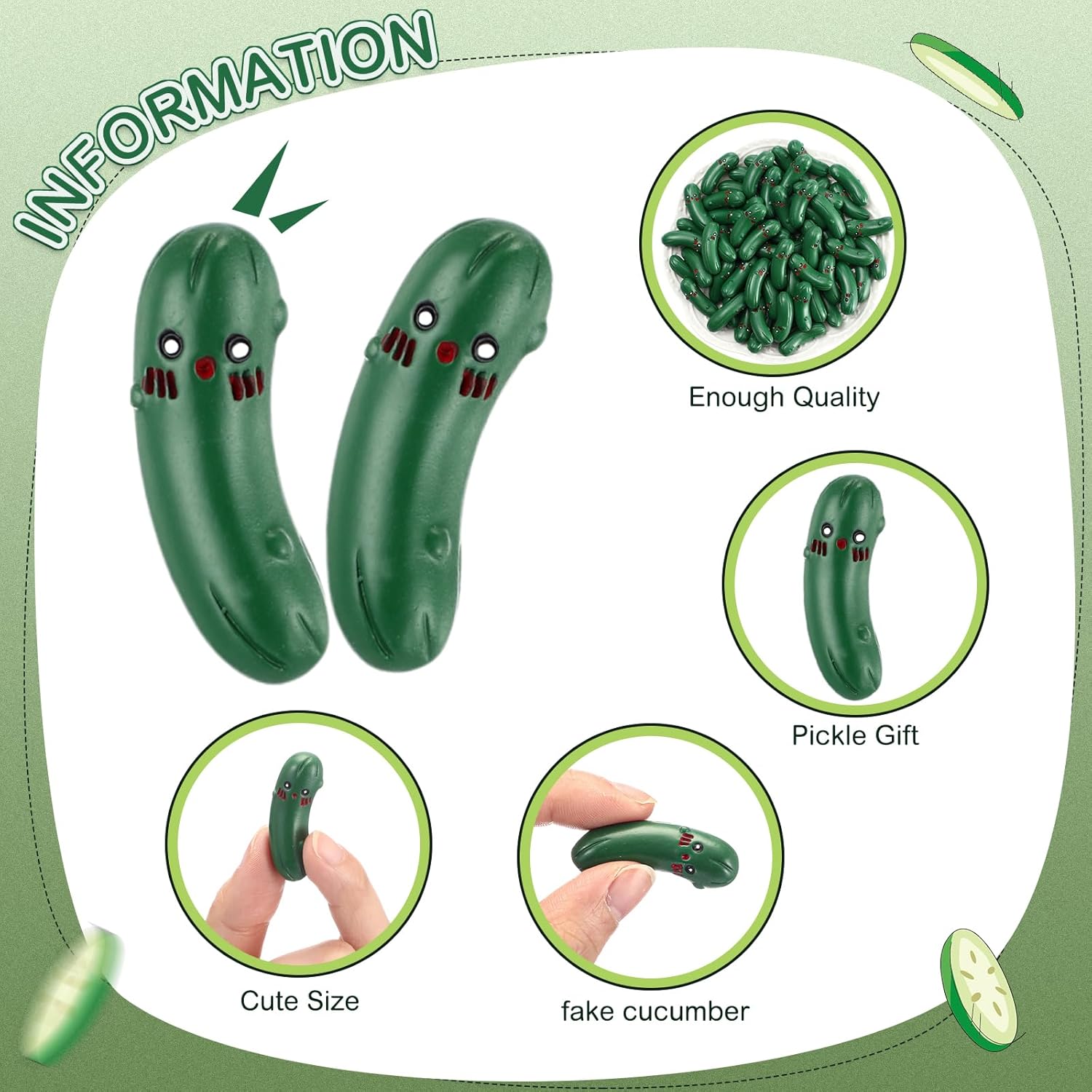 200 Pcs Positive Inspirational Gift Bulk Mini Artificial Decor Food Service Appreciation Gift Simulation Realistic Vegetable for Registered Dietitian Teacher Coworker Staff(Pickle)