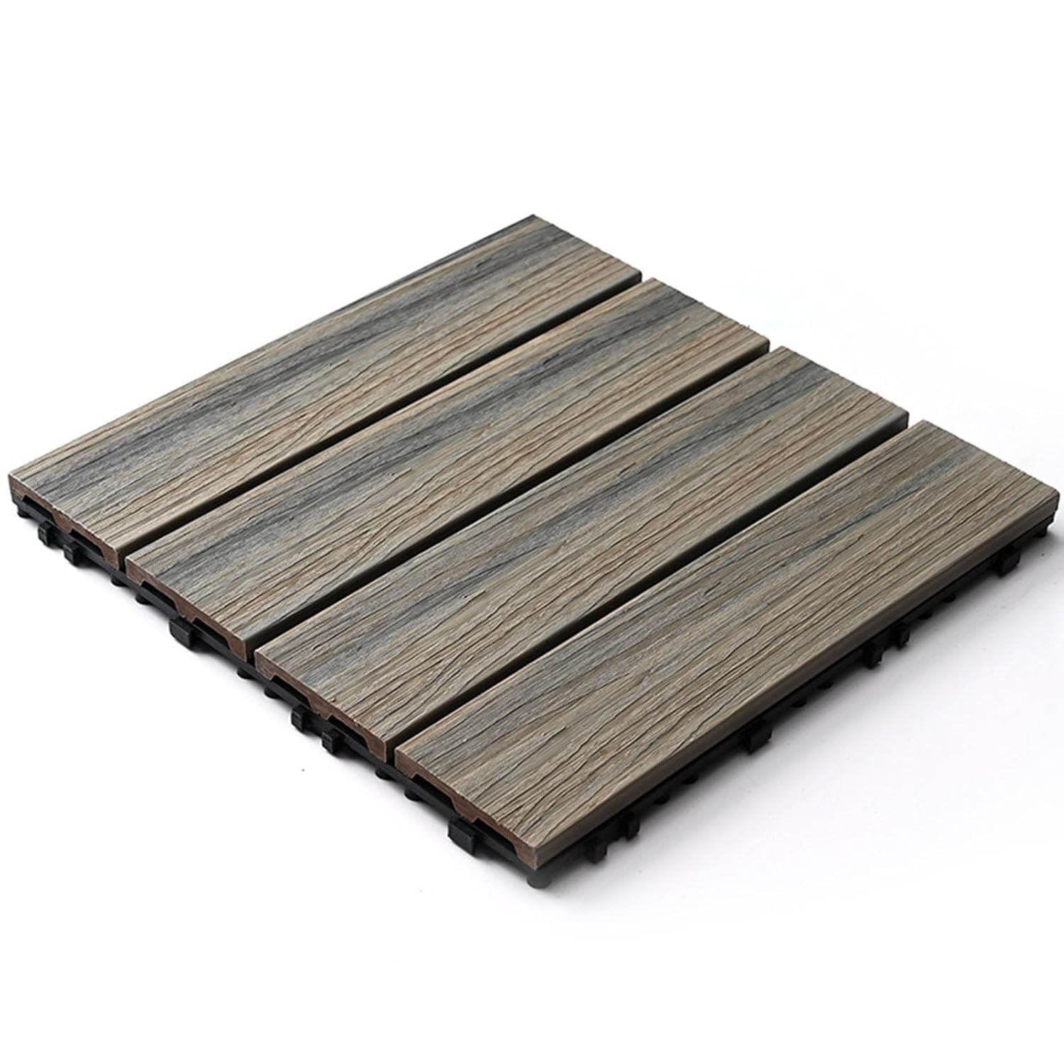 Carrelage de sol en bois et plastique composite aspect antique pour terrasse et balcon