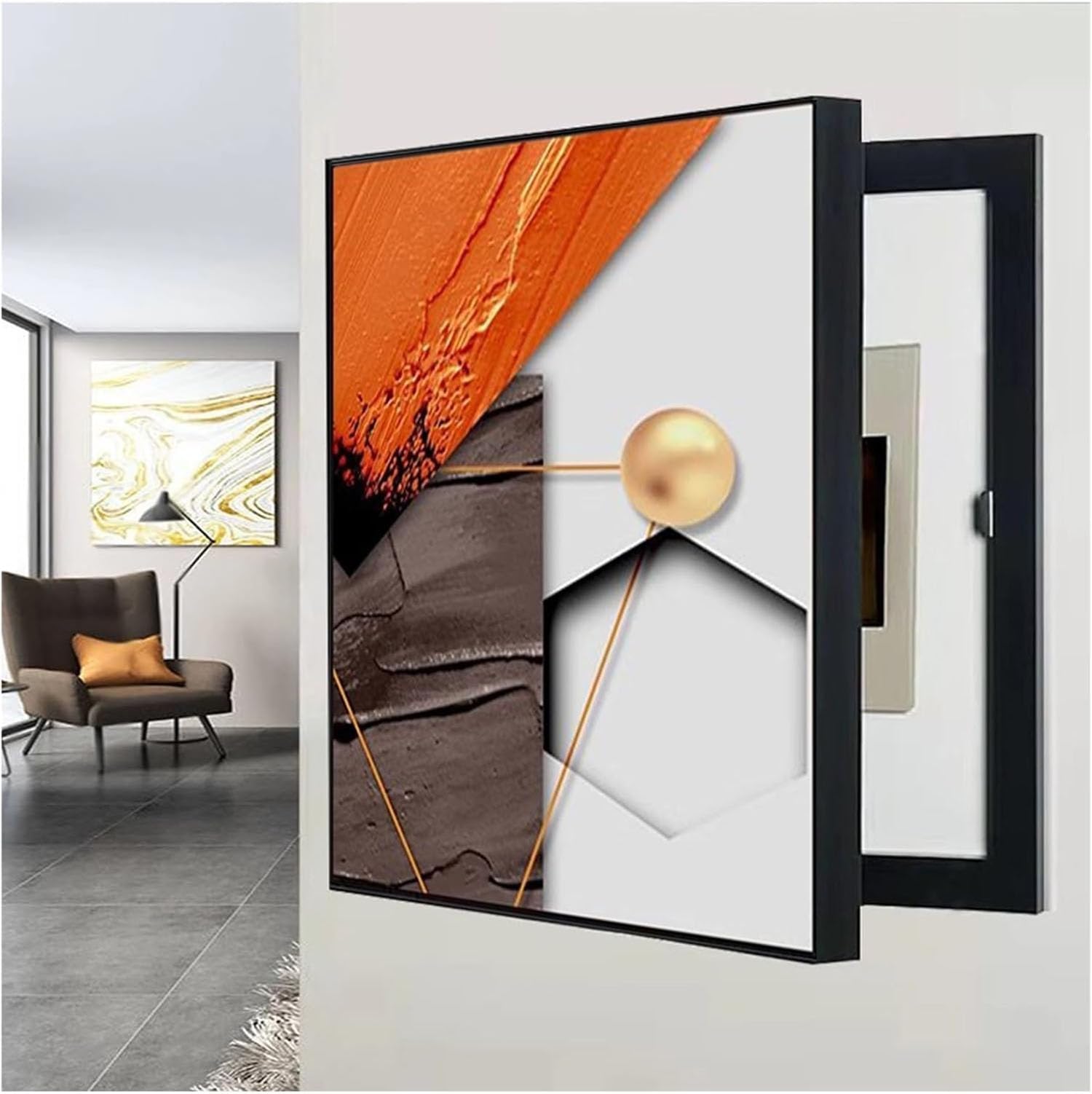 Peinture décorative de boîte de distribution aux finitions d'art