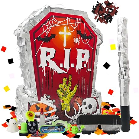 Extra Large Halloween Pinata for Adults with Toys and Decorations