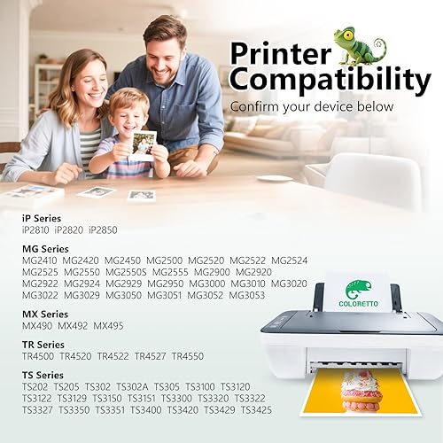 Miniatura 2 de COLORETTO 245xl Cartucho de tinta de repuesto para Canon PG-245xl Cartucho de tinta negra, 245XL para impresora TS202 MX490 TR4520 MG2525 TR4500