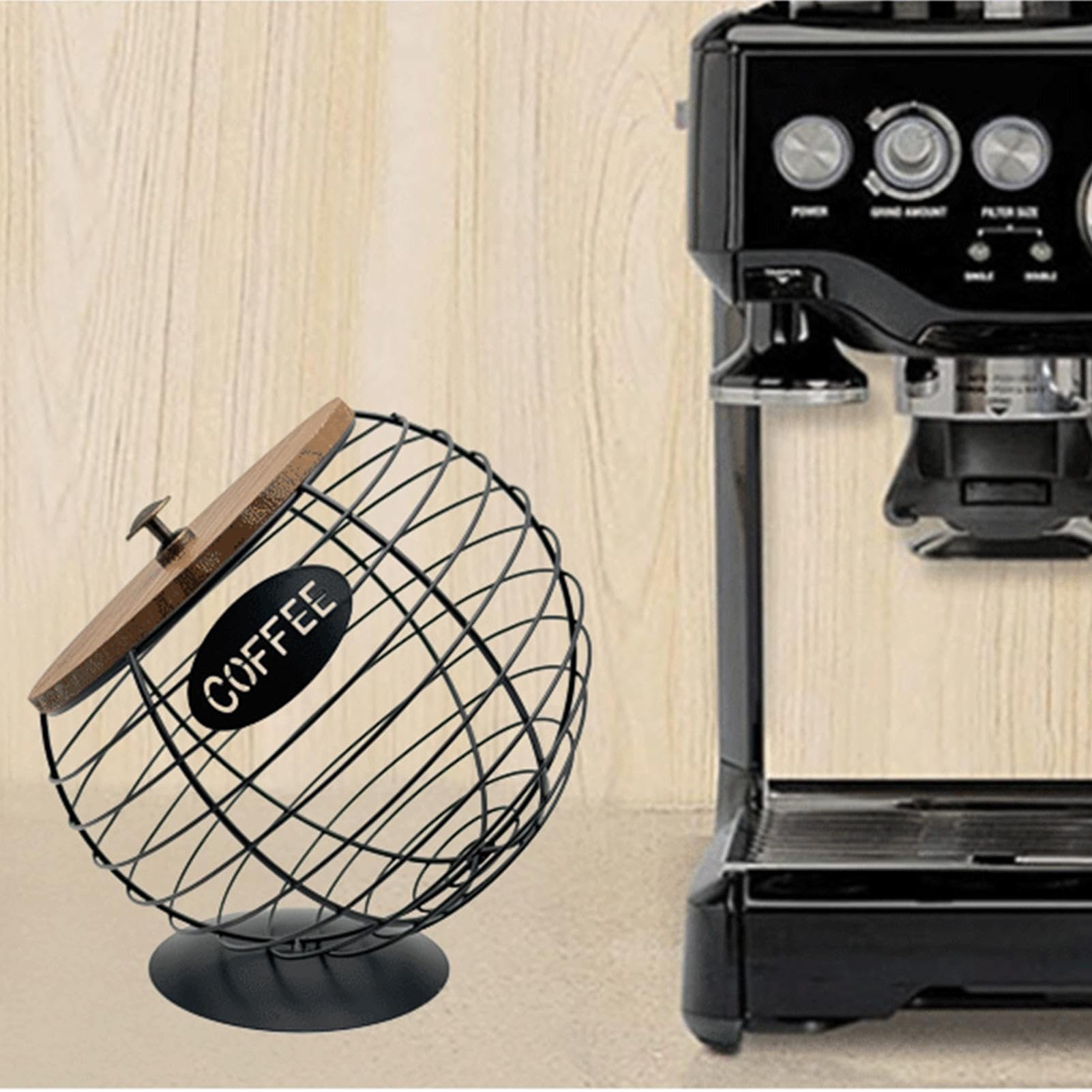 Contenitore Per Di Caffè - Con Coperchio E Ampia Capacità Di Archiviazione,Postazione Per Di Caffè - Per Il Bancone Della Cucina, Il Soggiorno, Le Feste, Bar, La Frutta, Le