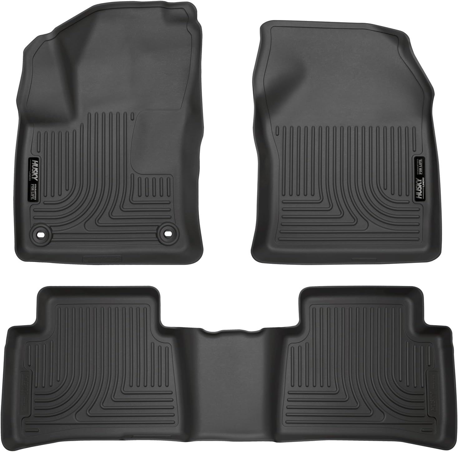 Weatherbeater Floor Mats | Fits 2016-2022 Toyota Prius, 2017-2021 Toyota Prius Prime | Front & 2nd Row, 3-pc Black - 98991