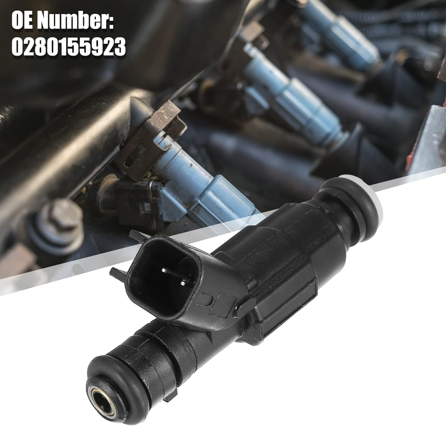 X AUTOHAUX 6 Pcs 0280155923 12559036 Fuel Injector for Cadillac DeVille 2000-2005 for Pontiac Bonneville 2004-2005 for Cadillac Eldorado 2000-2002 4.6L V8