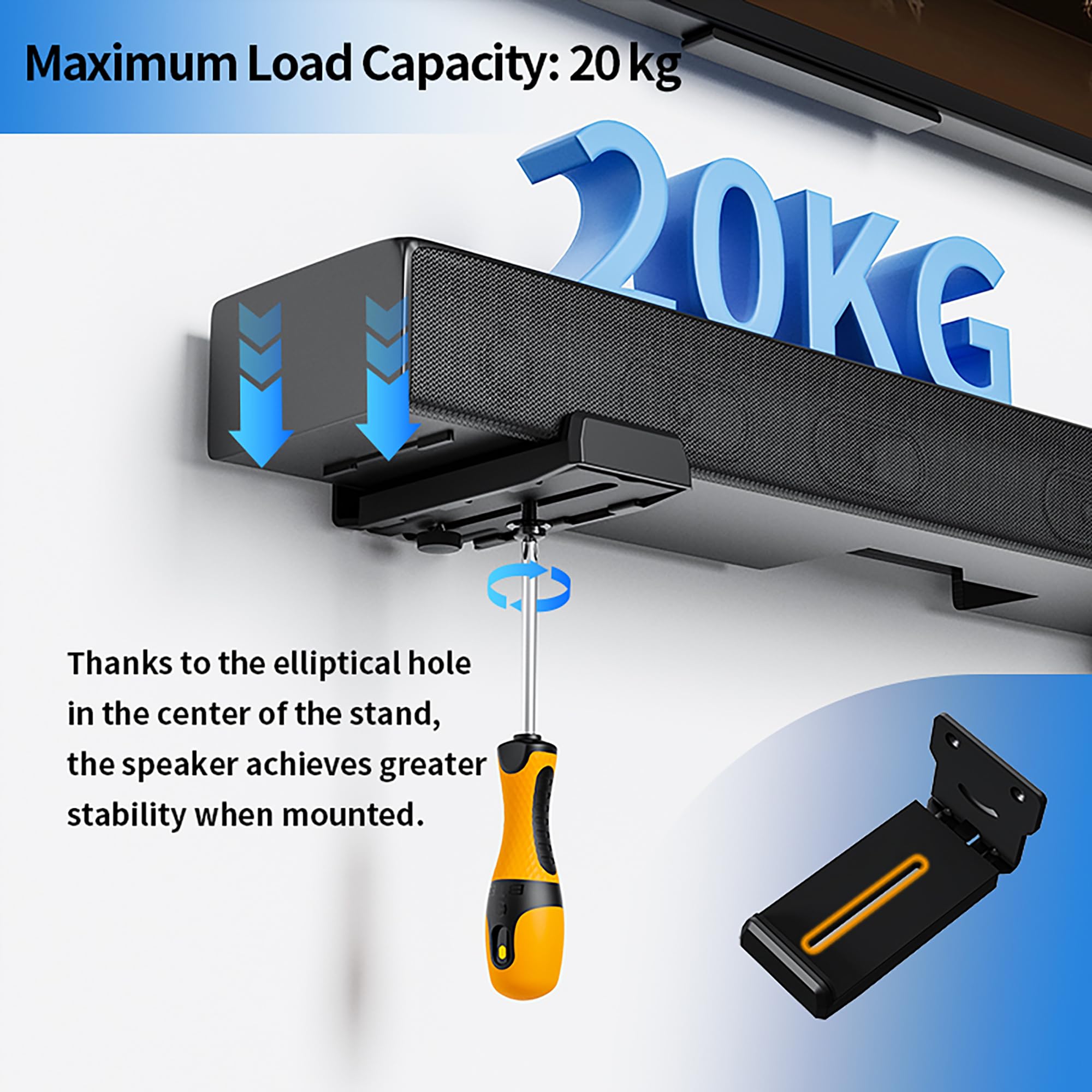 ETHU Uchwyt ścienny soundbar (czarny)