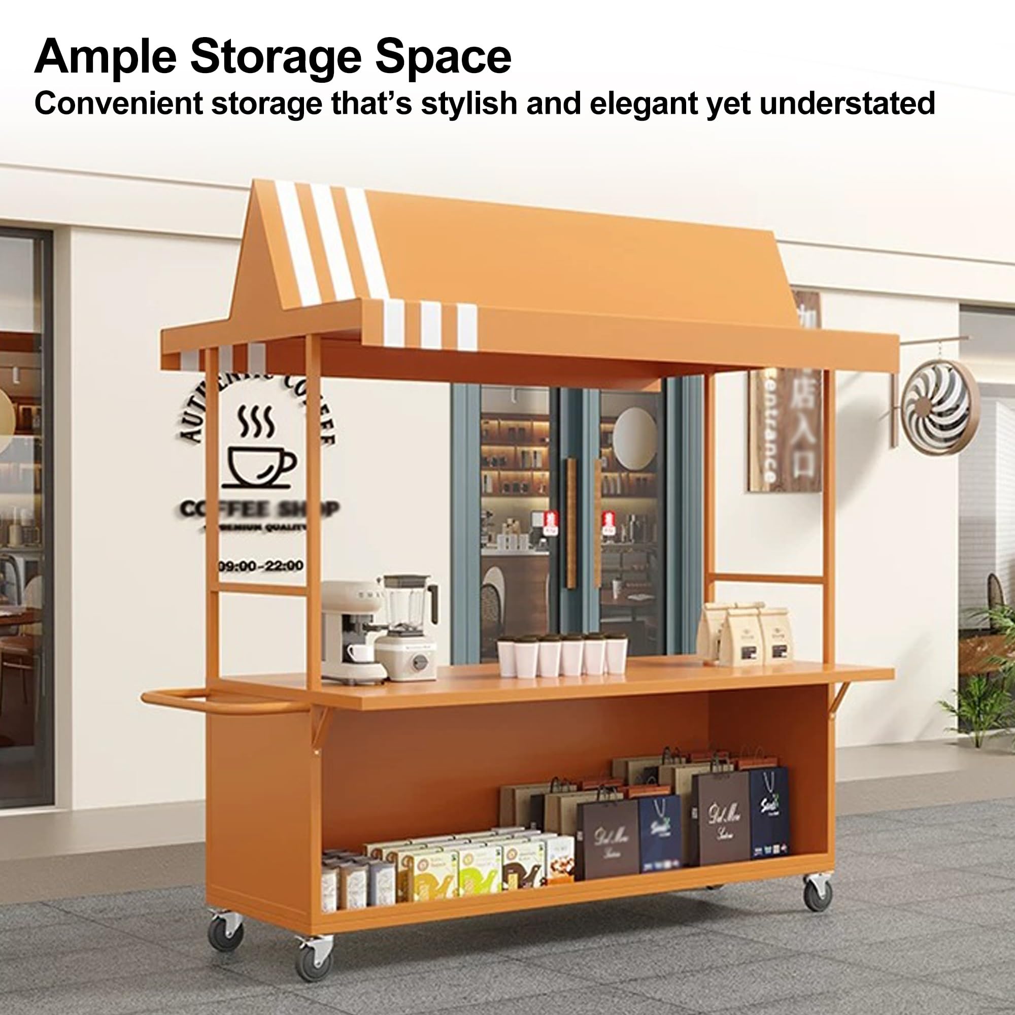 Chiosco all'aperto, Carrello del venditore del mercato, Carrello per uso stradale, Mercati degli agricoltori, Fiere dell'artigianato, Spiaggia
