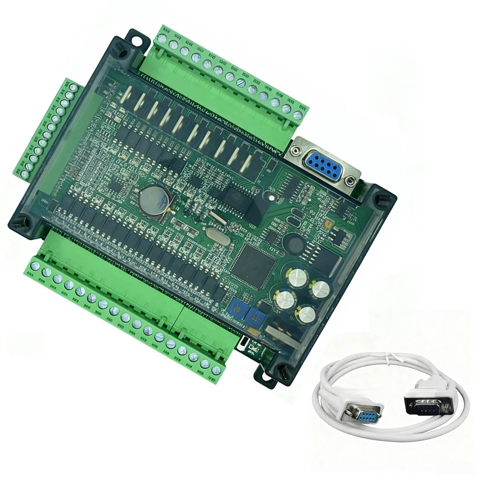 Leistungsstarke SPS-Steuerplatine FX3U 24MT 14 Eingänge 10 Transistoren Ausgang Industrielle MCUs AntiInterferenz-Transistoren Ausgang Industrielle MCUs AntiInterferenz