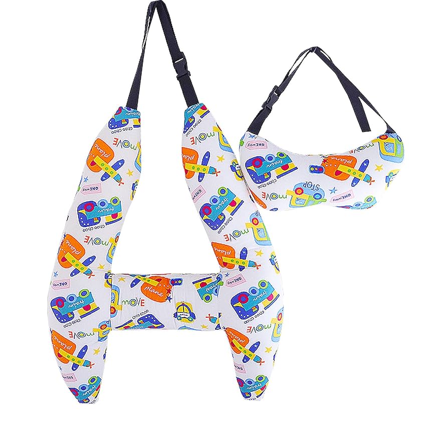 Xikangshun H-Shape Car Pillow Sleeping Head Support, Portable Travel Kids Pillow For Car Seats Long-Distance, Car Sleeping Long Journeys Pillows For The Back Seat Adults And Children (D