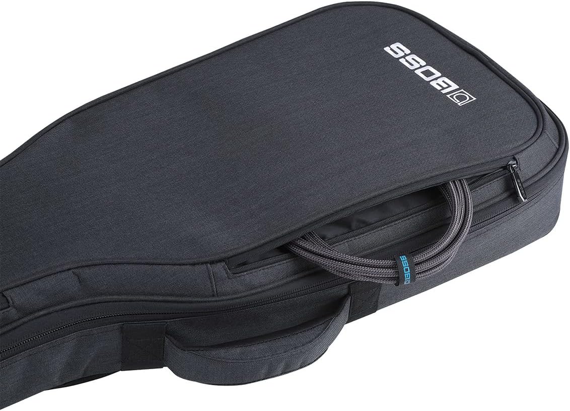 BOSS CB-EG10 – High-Quality Protection, Lightweight Soft Guitar Gig Bag – Thick Internal Padding – Backpack Straps for Easy Transport – Accessories Pockets and Heavy-Duty Zippers