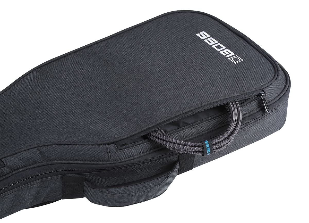 BOSS CB-EG10 – Hochwertiger Schutz, Leichter Gitarren-Soft-Gigbag – Dicke interne Polsterung – Rucksackgurte für den einfachen Transport – Zubehörtaschen und strapazierfähige Reißverschlüsse