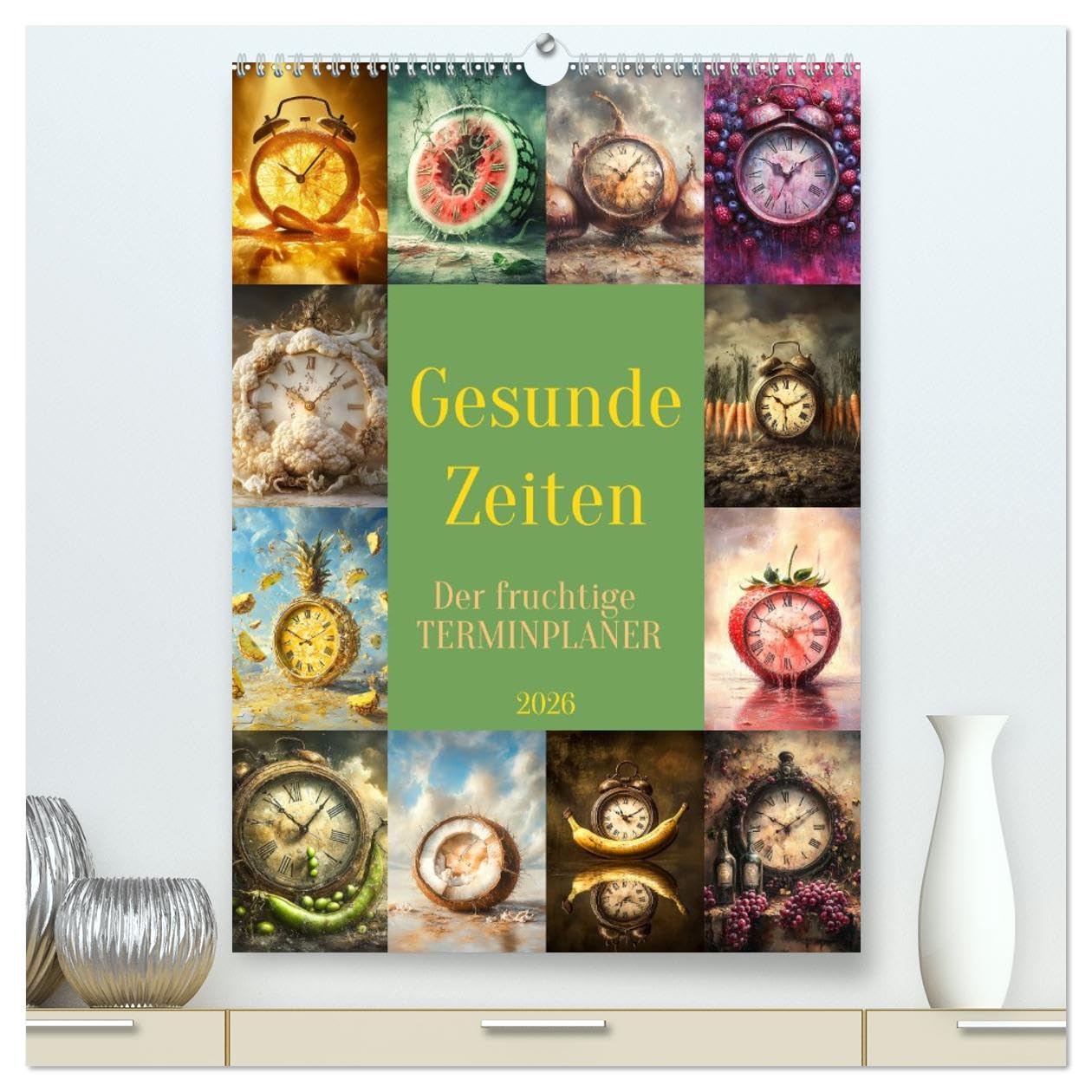 Gesunde Zeiten (hochwertiger Premium Wandkalender 2026 DIN A2 hoch), Kunstdruck in Hochglanz: Der fruchtige Terminkalender - KI generiert (CALVENDO Lifestyle)