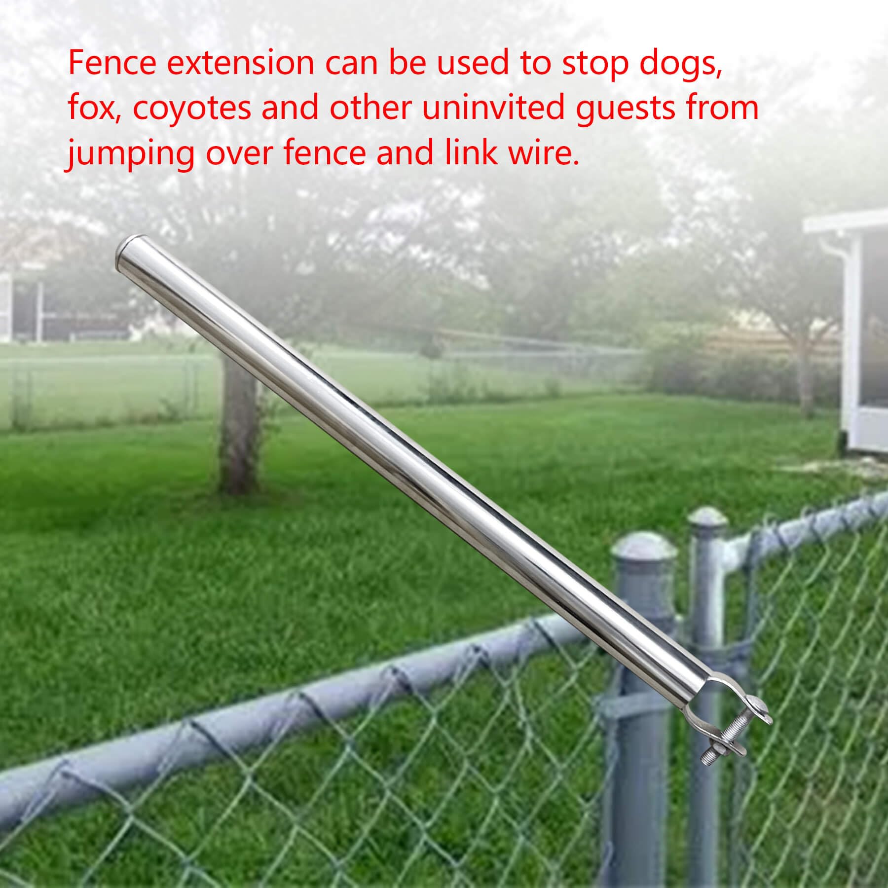 Wulankd 9 Packs 1 3 8 Chain Link Fence Extension With 50pcs Stainless wulankd-9-packs-1-3-8-chain-link-fence-extension-with-50pcs-stainless