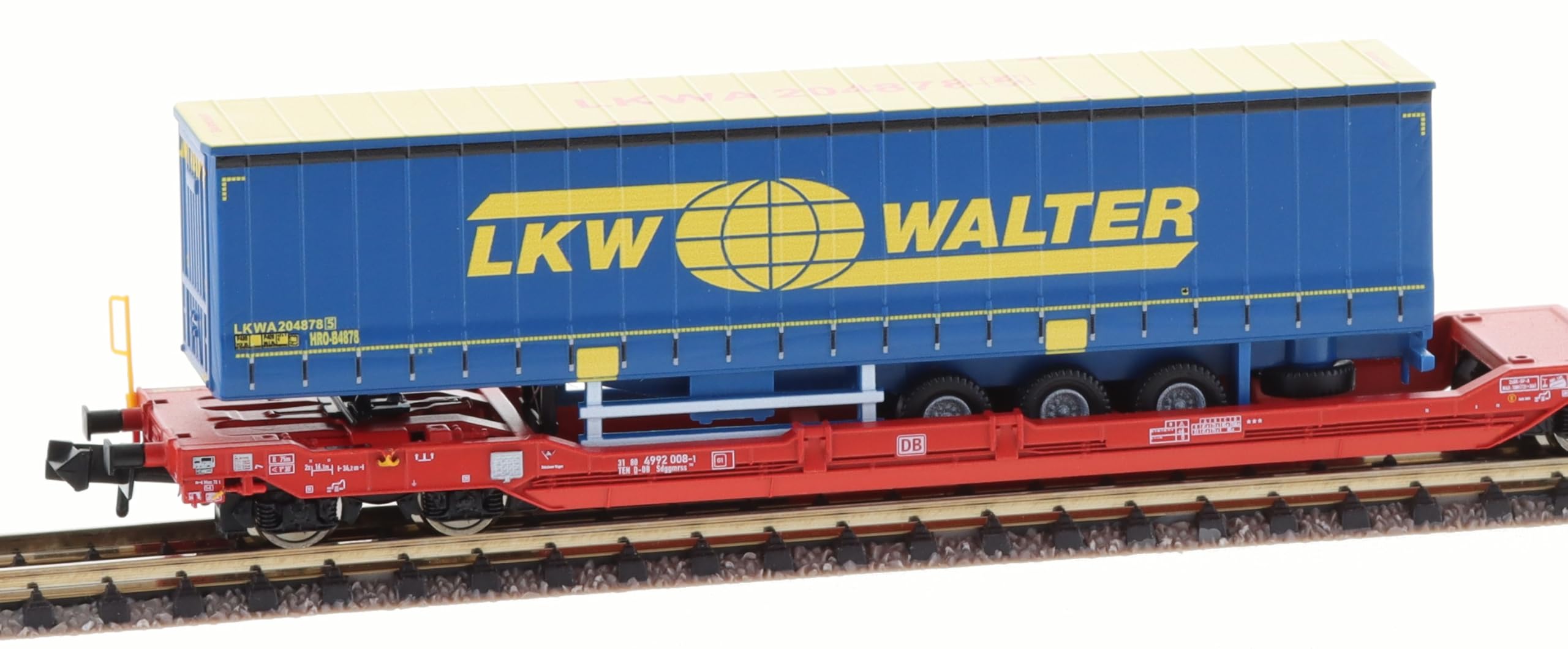 Fleischmann 6660050 N Doppeltaschen-Gelenkwagen T3000e der DB AG Spedition LKW Walter