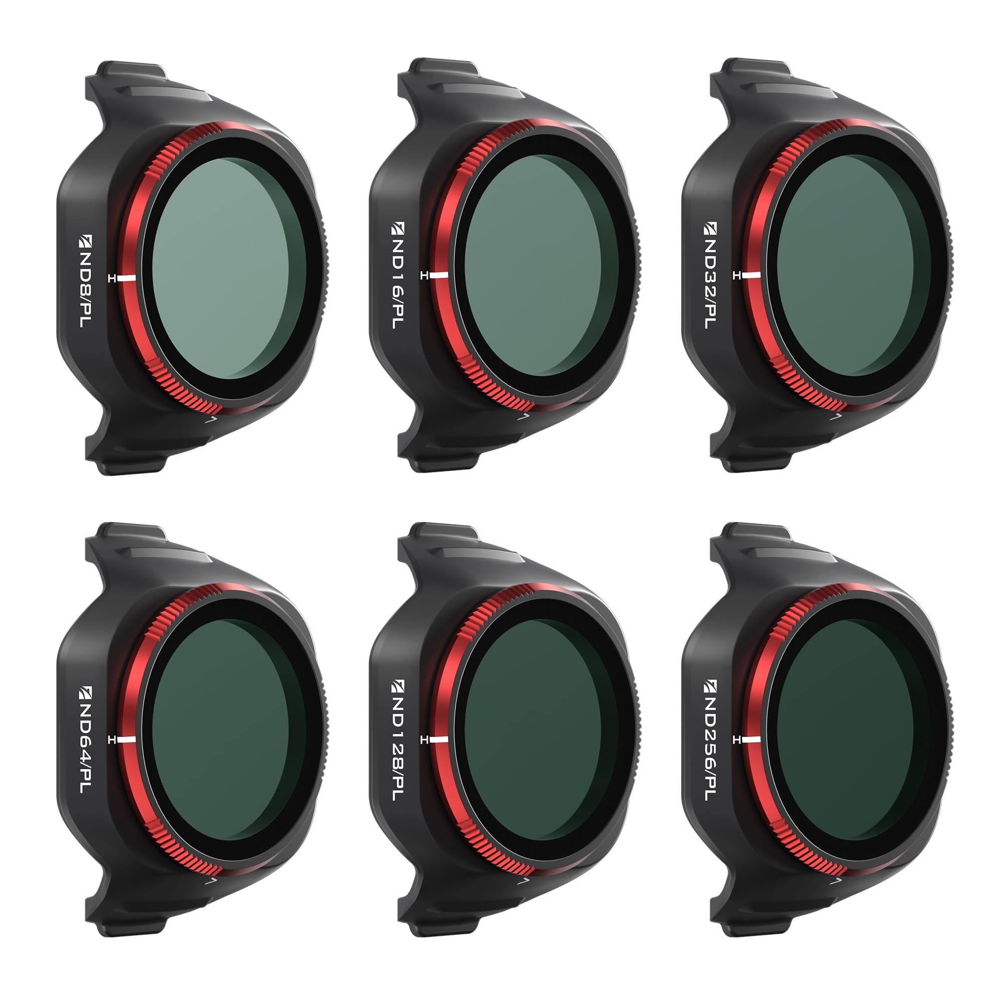 Freewell Bright Day - Confezione da 6 filtri ND/PL per DJI Mini 5 Pro - ND8/PL, ND16/PL, ND32/PL, ND64/PL, ND128/PL & ND256/PL - Filtri polarizzati per controllo dell'esposizione e riduzione
