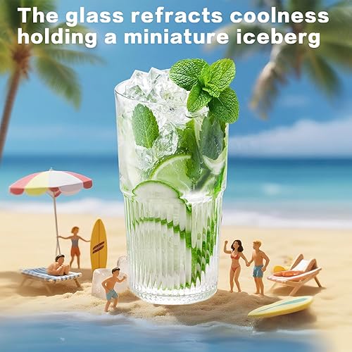 Miniatura 5 de Luiaiog Vasos de vidrio de 24 onzas con tapas y popotes, juego de 2 vasos reutilizables sin BPA con citas de amistad, juego de tazas de café de