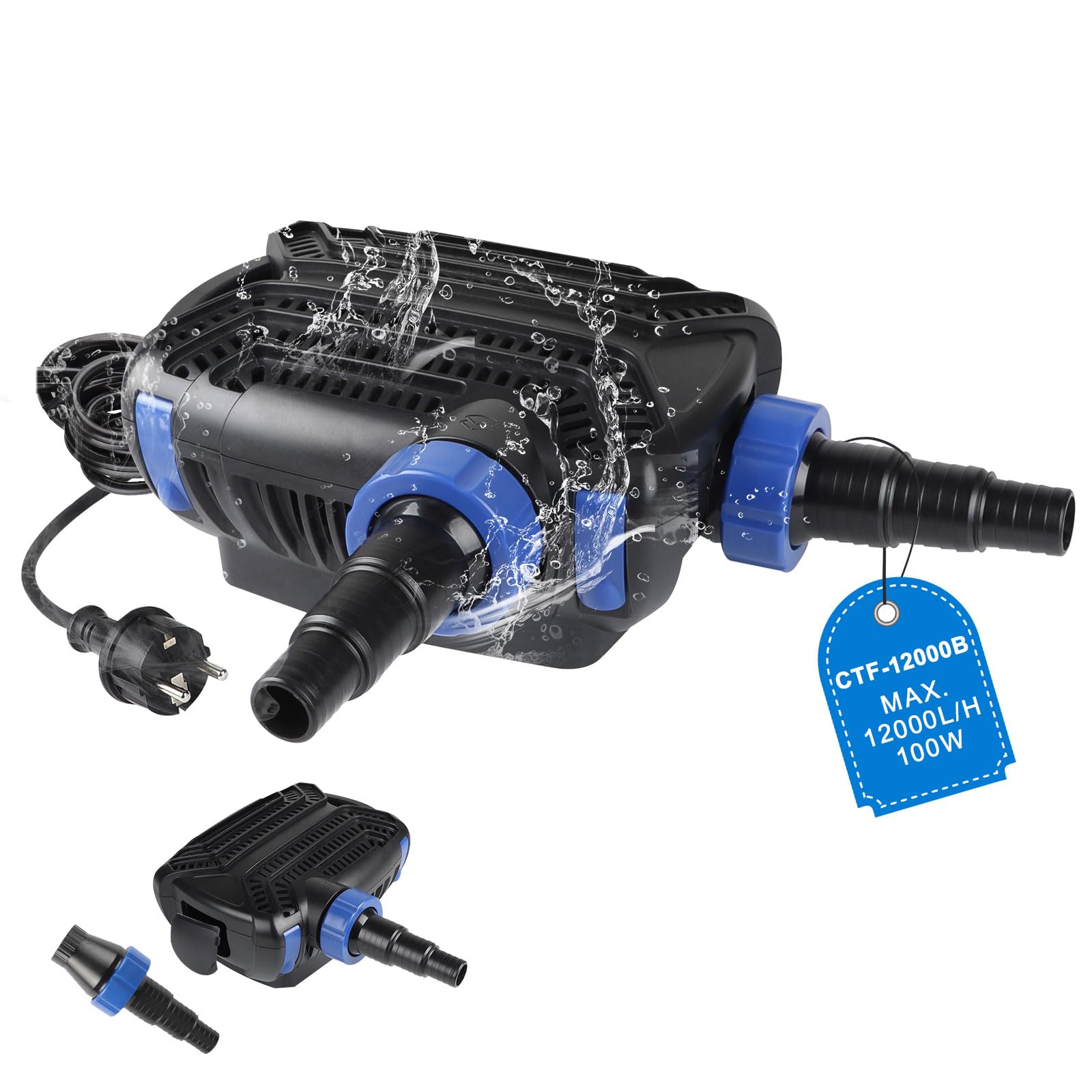 Pompe pour piscine et ruisseau de jardin EXLECO pour animer vos bassins extérieurs