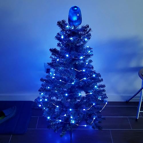 Vista 84 de Guirnalda de 200 luces LED enchufables de 66 pies, tira de luces impermeables para exteriores e interiores, 8 modos con temporizador, luz de Navidad