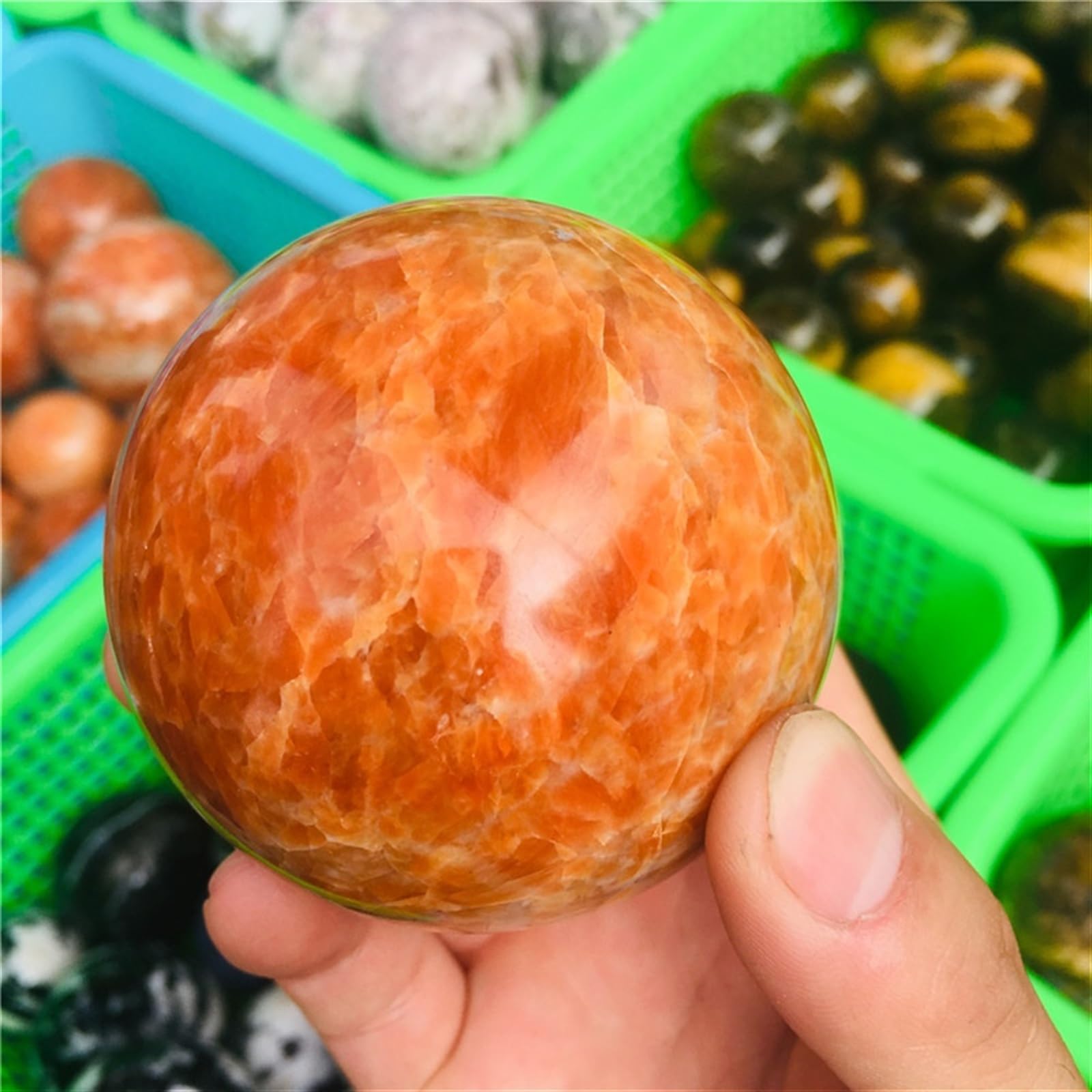 Bellissimo Sfera di Cristal di Quarzo Naturale Sfera di Decorazione della casa in Pietra del Sole Regalo
