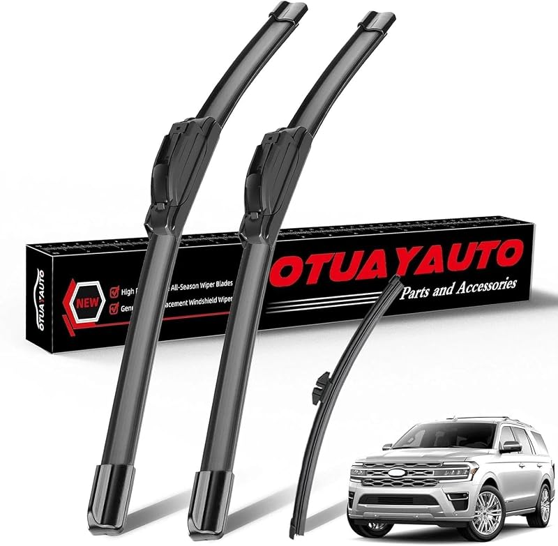 Palhetas do limpador de para-brisa dianteiro OTUAYAUTO para Ford Expedition 2018–2025 – Kit com 3 unidades