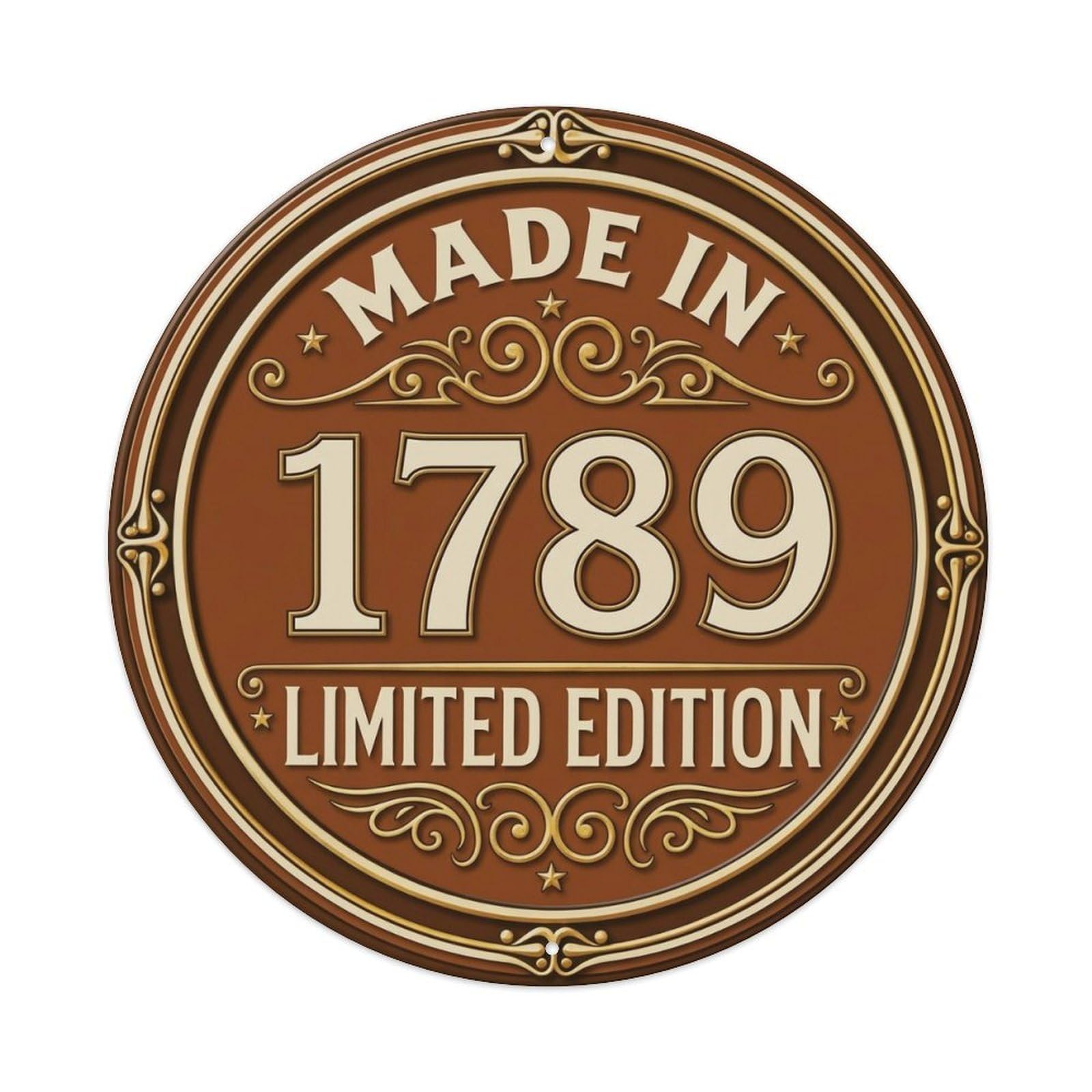 Okahys 8X8inch(20X20cm) Made In 1789 Limited Edition Metal Tin Sign