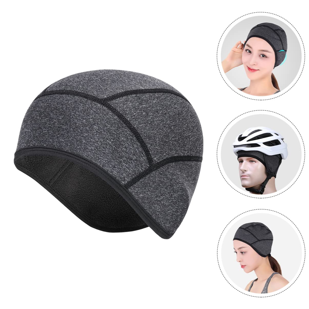 CALLARON Thermogefütterte Mütze Schutzhelm Kopf Fahrrad Herrenhelme Wandmontage Rennrad Innenfutter Für Innenfutter Für Outdoor Fahrten Inneres Polarfleece