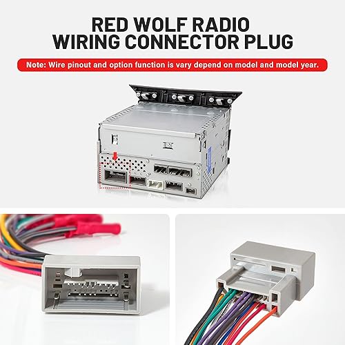 Miniatura 2 de RED WOLF Arnés de radio de coche compatible con Honda Civic Accord 2006-2017, seleccione para Acura 2009-2012, instale el adaptador de cable de la