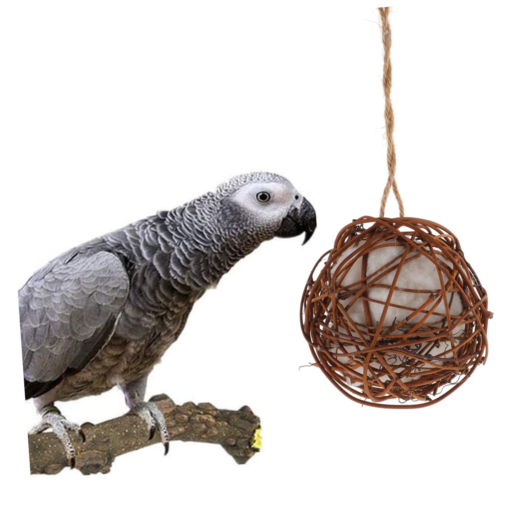 BESPORTBLE 3pièces Jouet Suspendu à Mâcher pour Oiseaux Accessoire De Détente Jeu pour Perroquets Et Petits Oiseaux