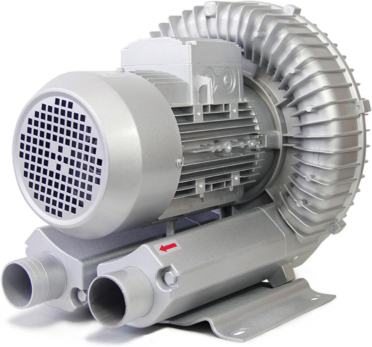 Industrial Regenerative Blower,2980rpm/Min,with Aluminum Housing and Aluminum Impeller,Blow-Suck Dual-Purpose,Air Volume 50m³-210m³,for Air Dusting,180W