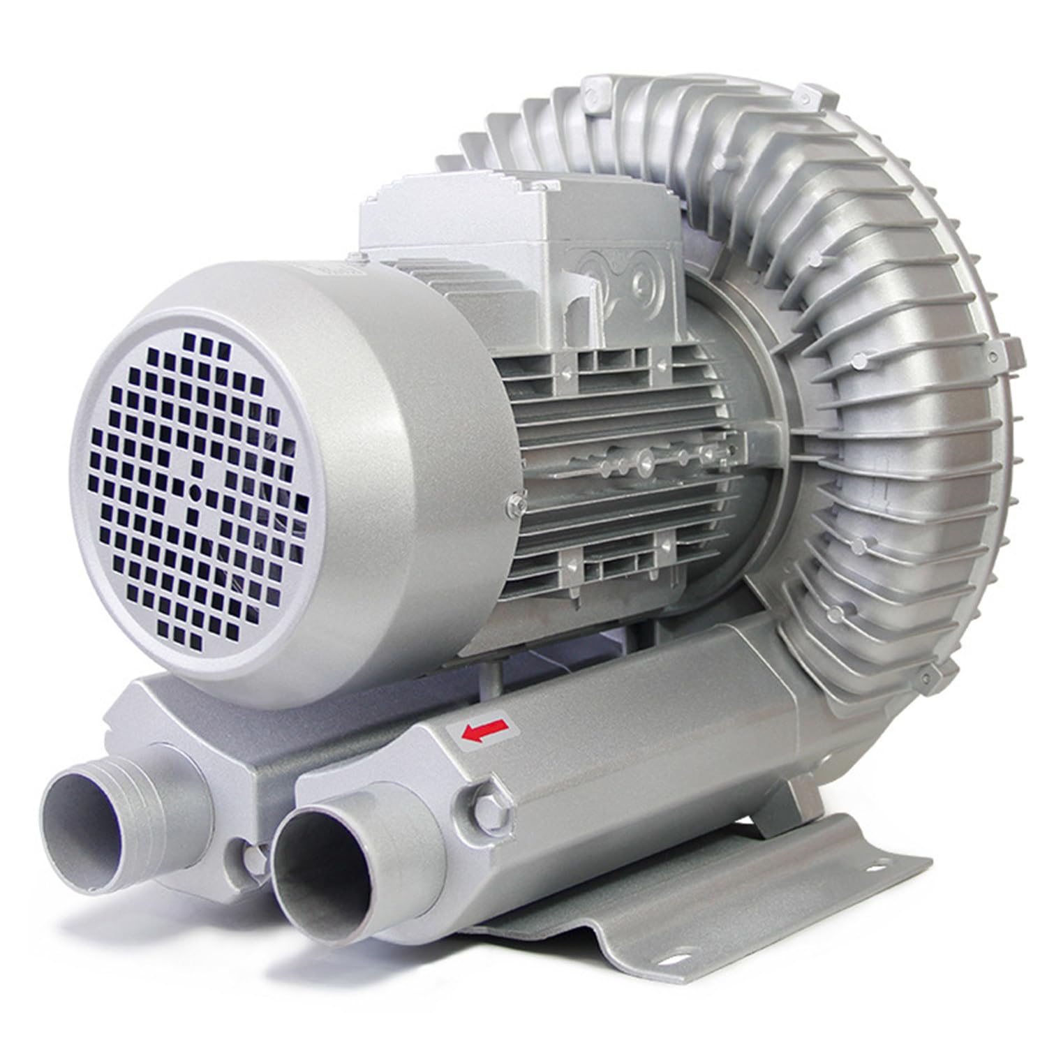 Soplador Regenerativo Industrial,2980 Rpm/Min,Con Carcasa De Aluminio E Impulsor De Aluminio,Doble Propósito De Soplado Y Succión,Volumen De Aire De 50 M³ a 210 M³,Para Limpieza De Polvo De Aire,1100W