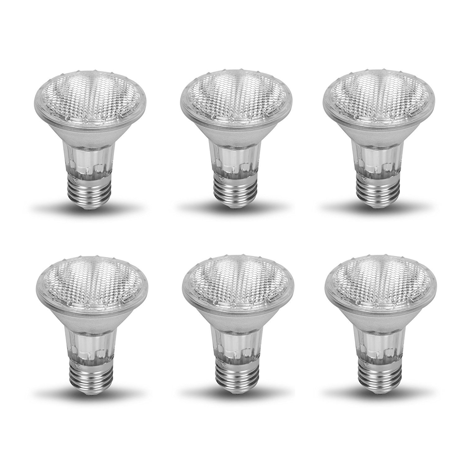 12Vmonster 6 Pack 120V 50 Watt Warm White PAR20 Edison Screw Fit E26 Flood Light Bulb Direct Spot Lamp