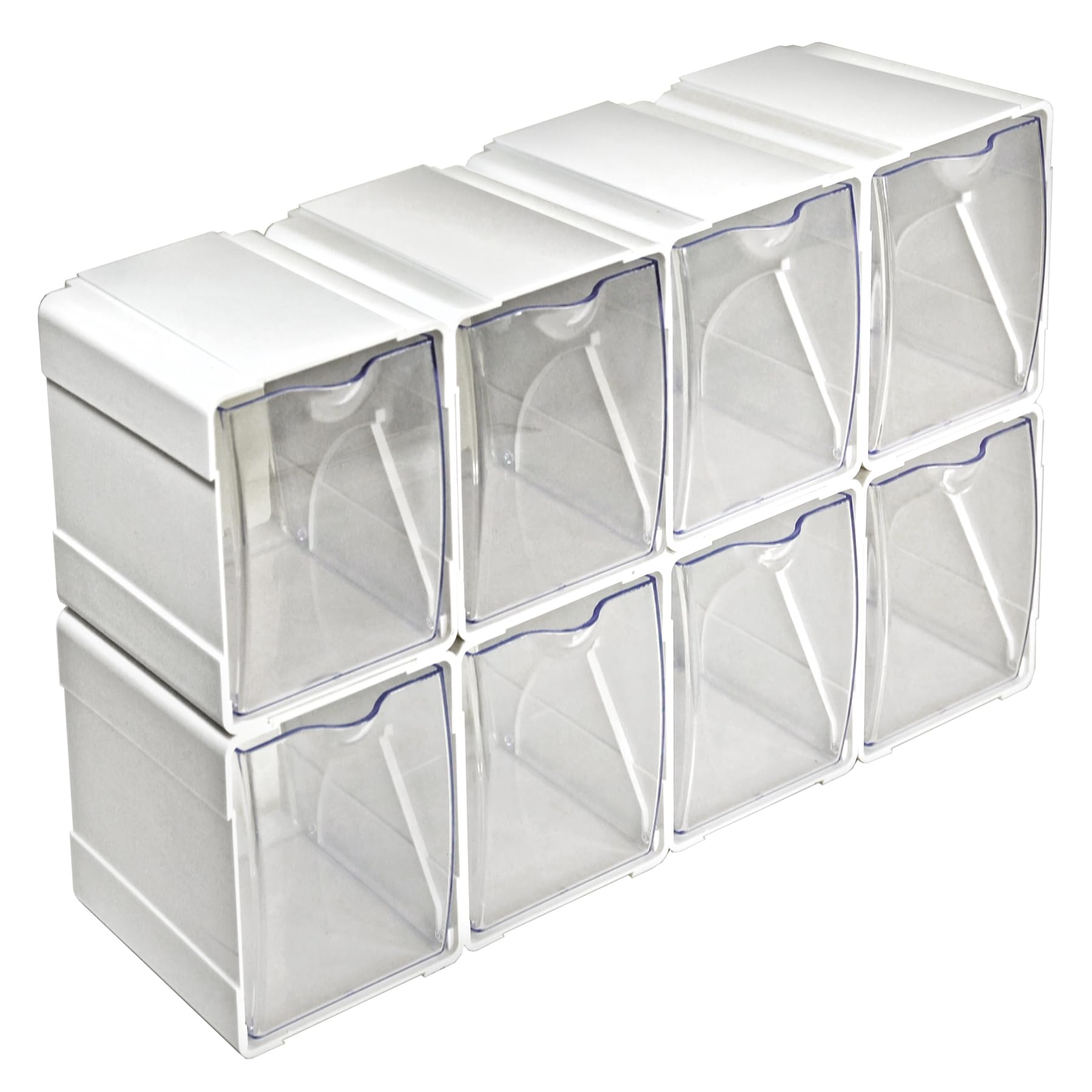 Azar Displays 300360-8PK organizery do układania w stos, białe (8-pak)