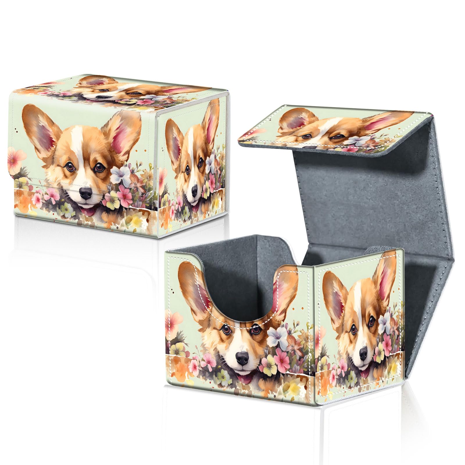 Amazon.com: CAPAUNVDA Card Deck Box for MTG Trading Cards with Magnetic  Closure,Premium Card Storage Box Case Cover for TCG CCG Magic Cards,Cute  Corgi : Toys & Games