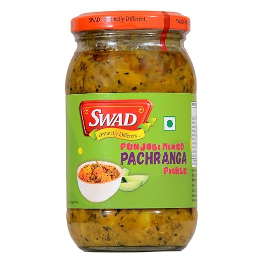 Punjabi Home Made Pachranga Super Mixed Veg. Pickle, Masaledar Flavor & Taste, Pachranga Pickle - 400gm (Pack of 1)