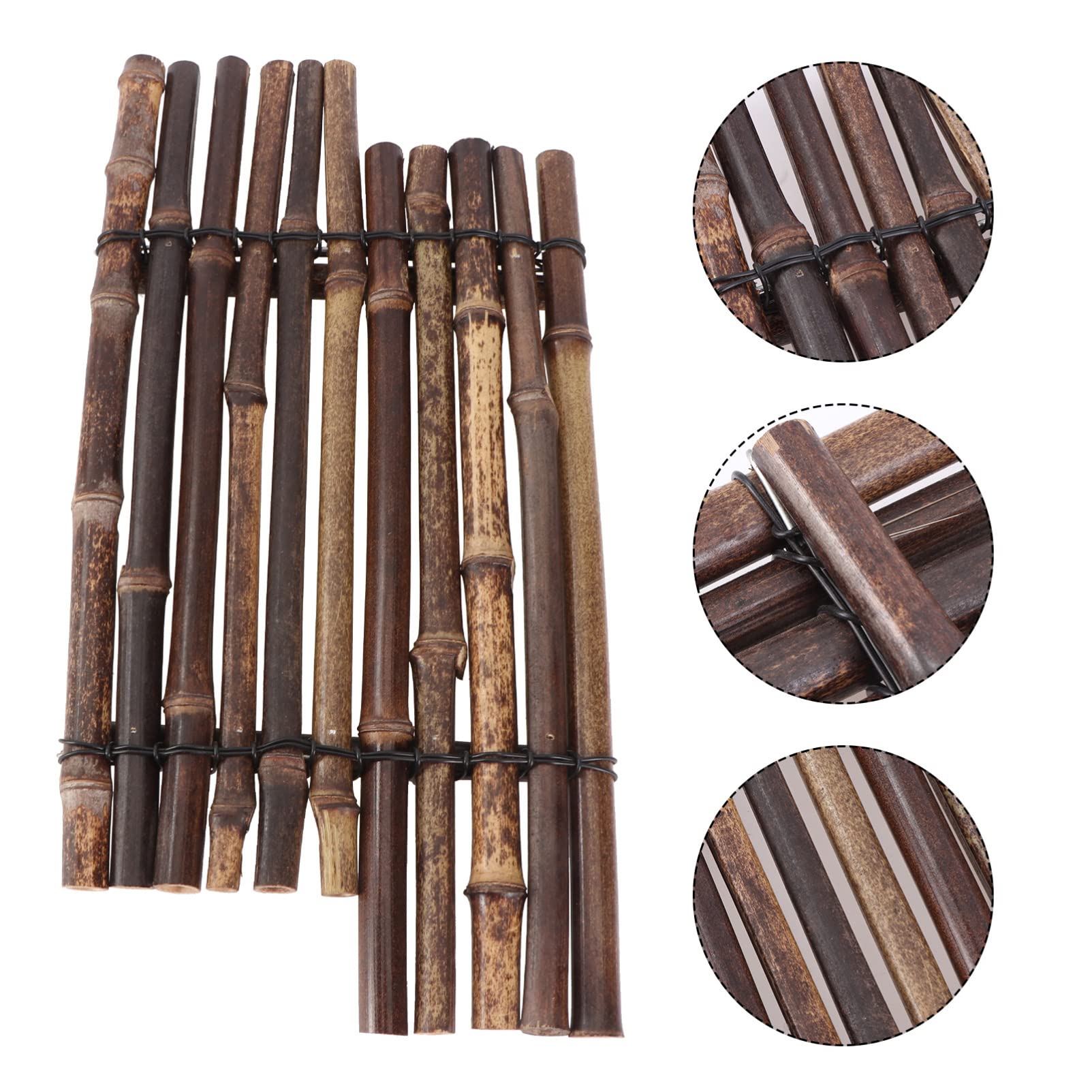 Operitacx Sushi Plates Bamboo Sushi Boat Japanese Sashimi Serving Plate Bamboo Woven Sushi Plate Dishe Boat for Kitchen Restaurant Desktop Decor (6.68x13.76 inch)