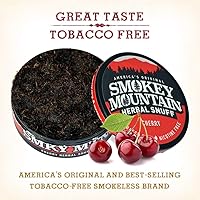 Vista 27 de Smokey Mountain Herbal Long Cut - Wintergreen - Caja de 10 latas - Tabaco sin tabaco y sin nicotina