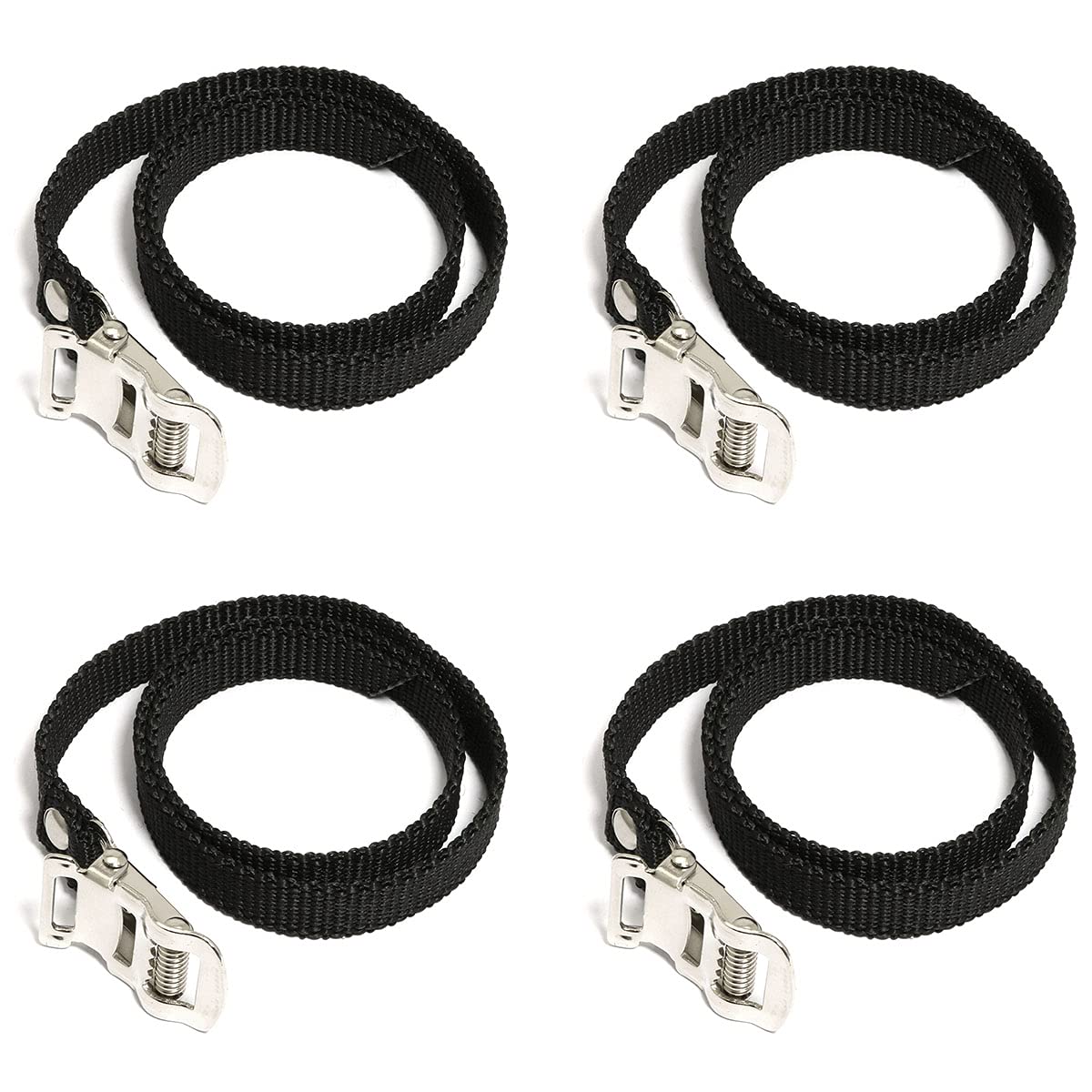 TAODAN 4PCS Bike Pedals Clips Strap, Bike Rack Strap Bike Wheel Stabilizer Straps, Bicycle Pedal Clamp Fixing Strap
